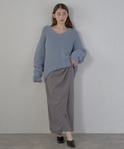 ニット セーター 「MINERTE」feather knit pullover / フェザーニットコンパクトプルオーバー レディース MINERTE ニット セーター 「MINERTE」feather knit pullover