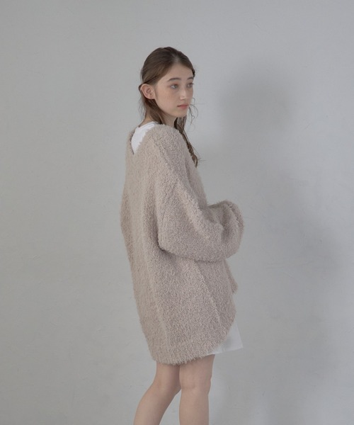 ニット セーター 「MINERTE」feather knit pullover / フェザーニットコンパクトプルオーバー レディース MINERTE ニット セーター 「MINERTE」feather knit pullover