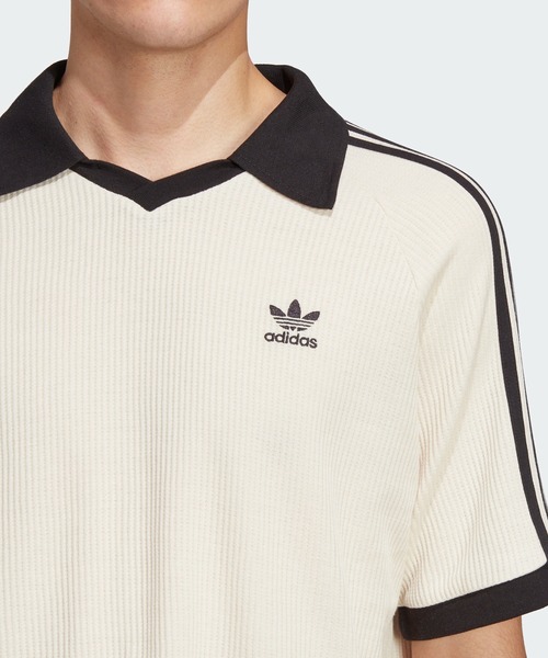 adidas 「adidas」 半袖ポロシャツ X-SMALL ブラウン メンズ