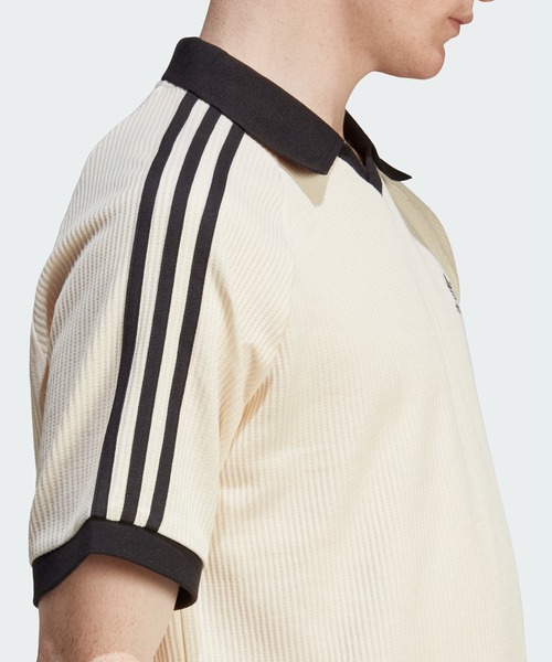 adidas 「adidas」 半袖ポロシャツ X-SMALL ブラウン メンズ