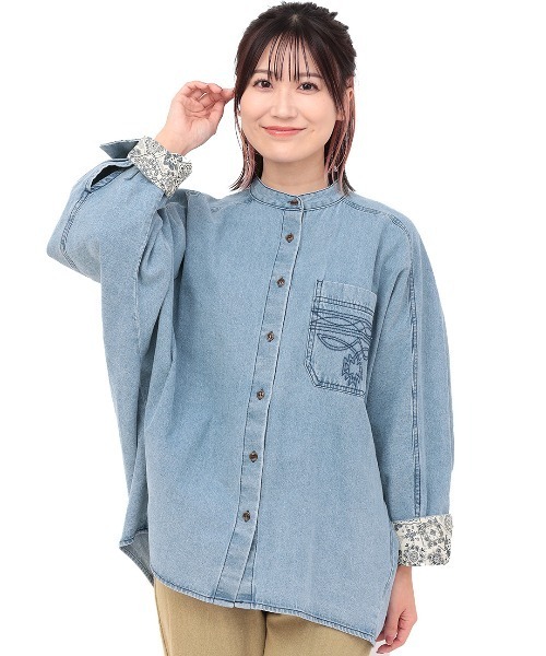 新品【チチカカ】デニムシャツ ライトオンスデニムシャツ / シャツ・ブラウス | エスニック