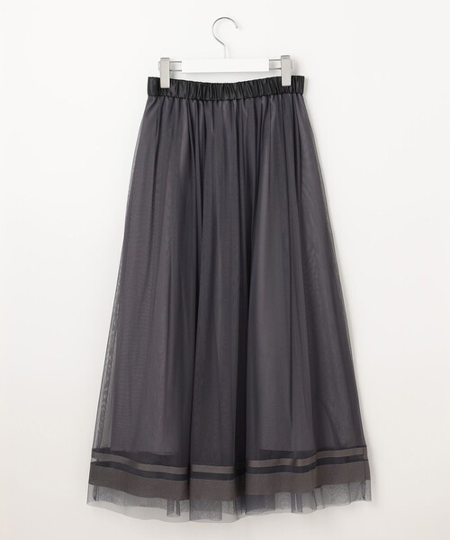 自由区（ジユウク） スカート チュールエンブロイダリー スカート