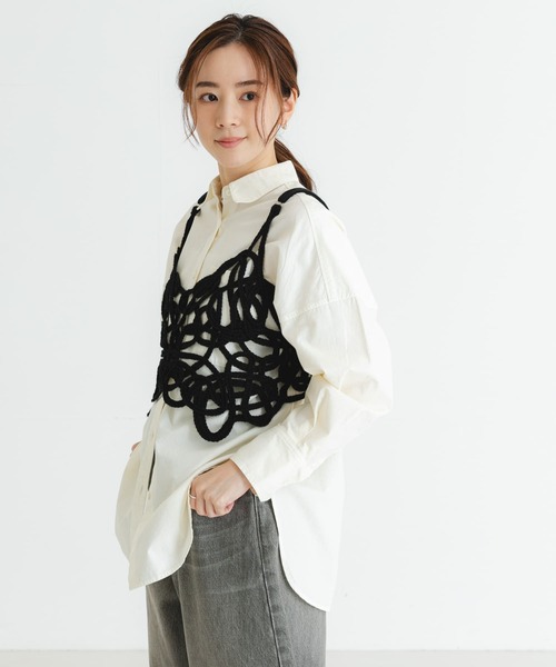 URBAN RESEARCH ニット セーター コードレースビスチェ