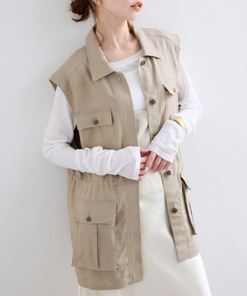 SLOBE IENA ダブルブレスト ベスト　ジレ ITEMS URBANRESEARCH ベスト ジレ ダブルブレストジレ