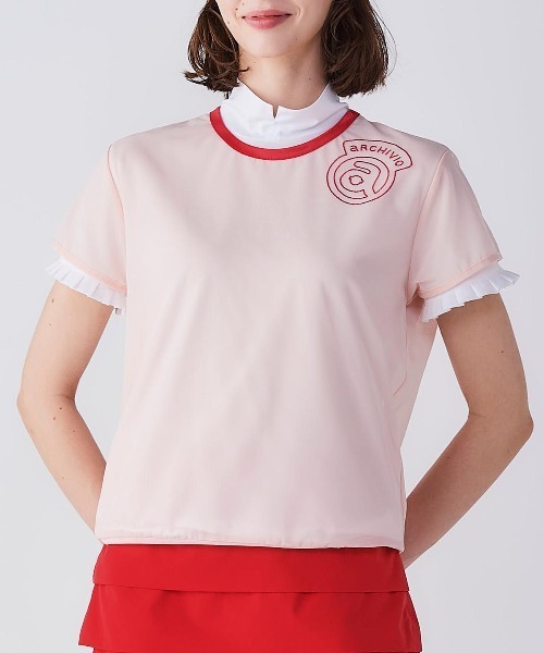 tシャツ 「LADIES」シアー×フリルツインセット レディース