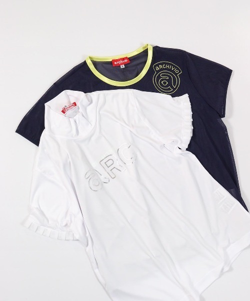 archivio（アルチビオ） tシャツ 「LADIES」シアー×フリルツインセット