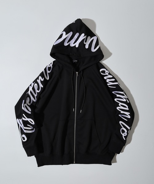 RE730 パーカー Logo embroidery zip-up hoodie / ロゴ刺繍 ジップ