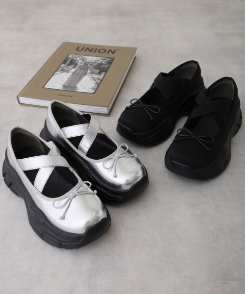 DEMETER（デメテル） パンプス 厚底 スニーカーライク クロスゴム