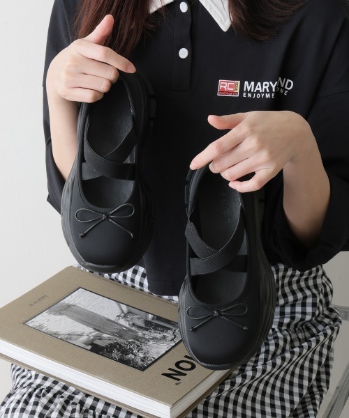 DEMETER（デメテル） パンプス 厚底 スニーカーライク クロスゴム