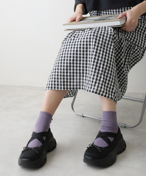 DEMETER（デメテル） パンプス 厚底 スニーカーライク クロスゴム