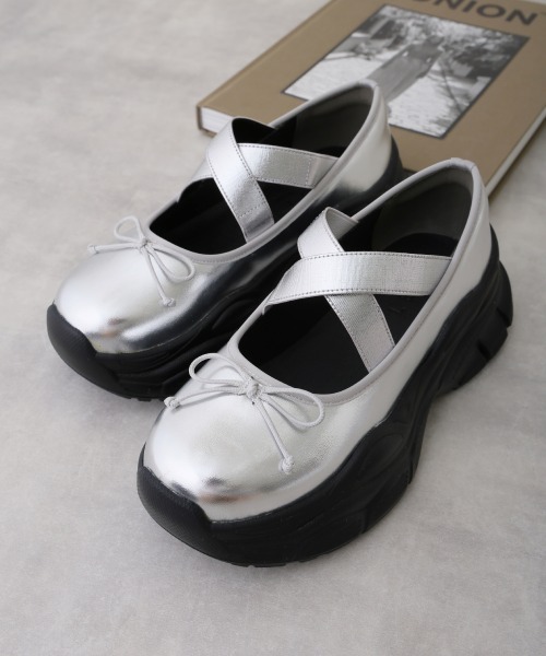 DEMETER（デメテル） パンプス 厚底 スニーカーライク クロスゴム