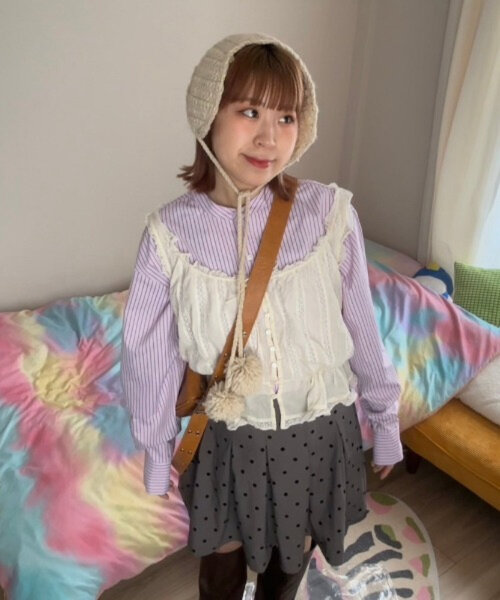 ブラウス シャツ 「HELLO.SANFRANCISCO」「momo企画」ストライプ2wayボウタイブラウス レディース HELLO.SANFRANCISCO ブラウス シャツ 「HELLO.SANFRANCISCO