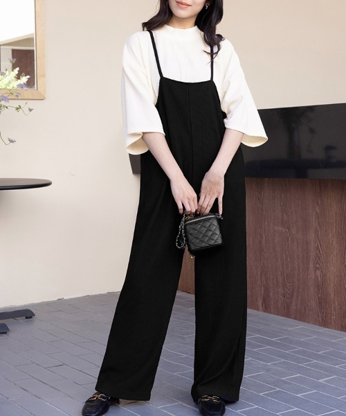 サロペット オーバーオール ルーズシルエットサロペット レディース