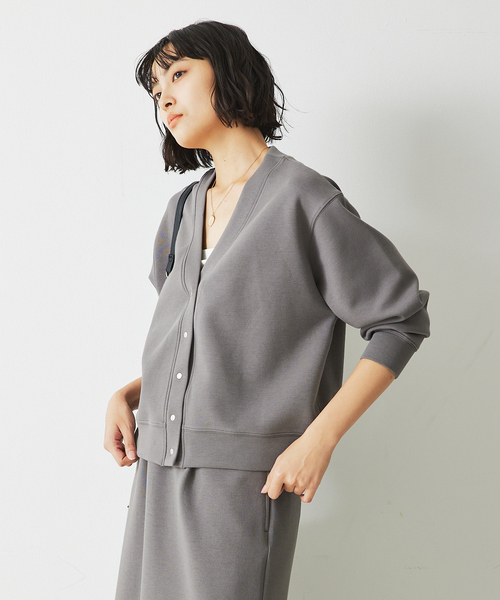 abahouse mavie カーディガン 「セットアップ対応」シルキー
