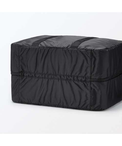 無印良品　新品　たためる　撥水旅に便利なボストンバッグ　75Ｌ用　ブラック　黒 無印良品（MUJI） ボストンバッグ たためる 撥水旅に便利なボストン