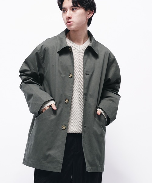 Adoon plain ダウンジャケット ダウン TWILL DART HALF COAT / ツイル