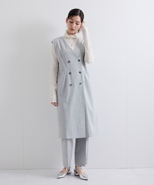 ケティ（ketty）/梳毛合繊ジレワンピース≪手洗い可能≫ ketty（ケティ） ワンピース 梳毛合繊ジレワンピース「手洗い可能