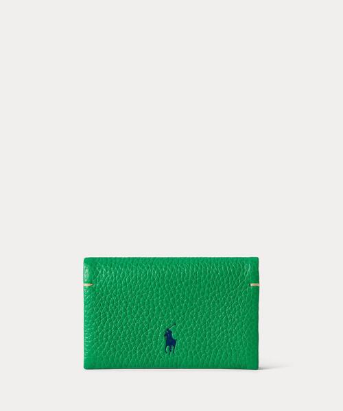 Poloラルフローレン ポロプレイ レザー スナップ カードケース Polo Play レザー スナップ カード ケース（カードケース