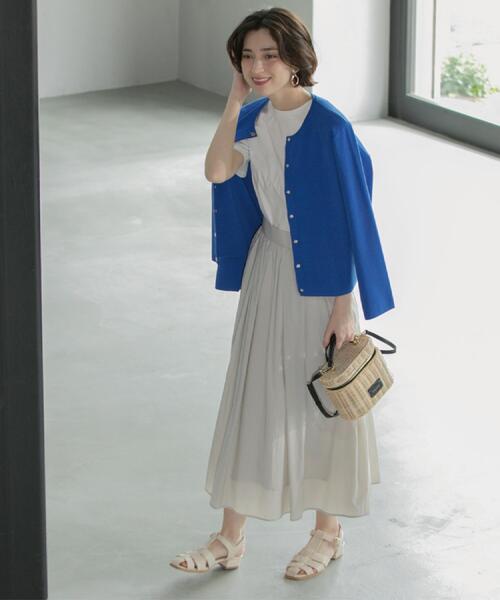 青スカート2881 Tuche グンゼ スカート ロング フレアスカート ロングスカート