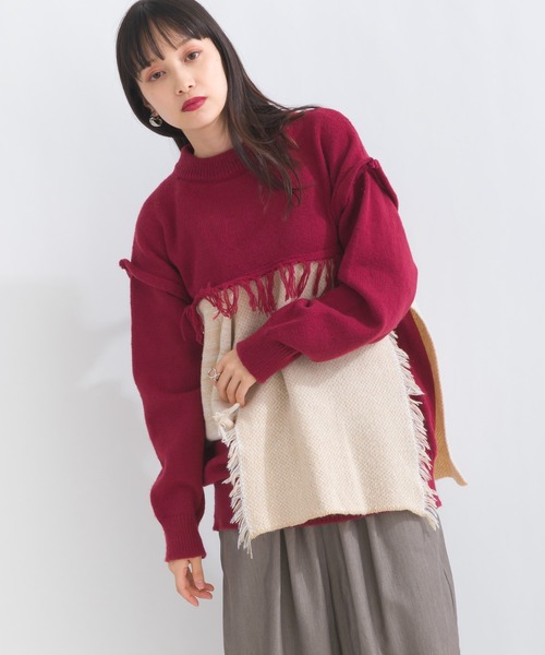 「terrace」 長袖ニット MEDIUM ブラック レディース_画像5