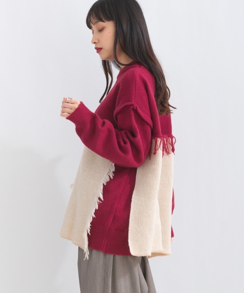 「terrace」 長袖ニット MEDIUM ブラック レディース_画像6