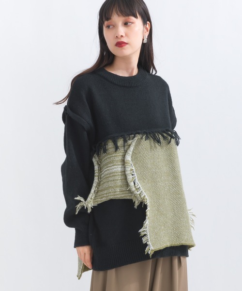 「terrace」 長袖ニット MEDIUM ブラック レディース_画像8