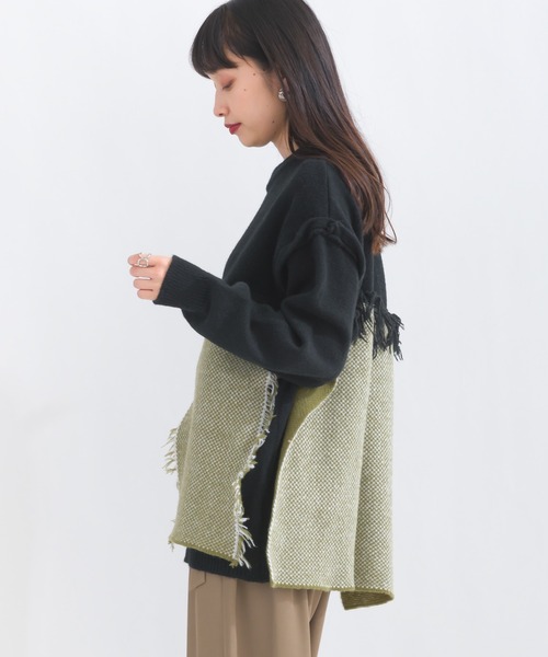 「terrace」 長袖ニット MEDIUM ブラック レディース_画像9