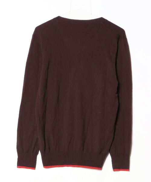 BURBERRY BLACK LABEL」 刺繍ニットカーディガン 3 ブラウン メンズ