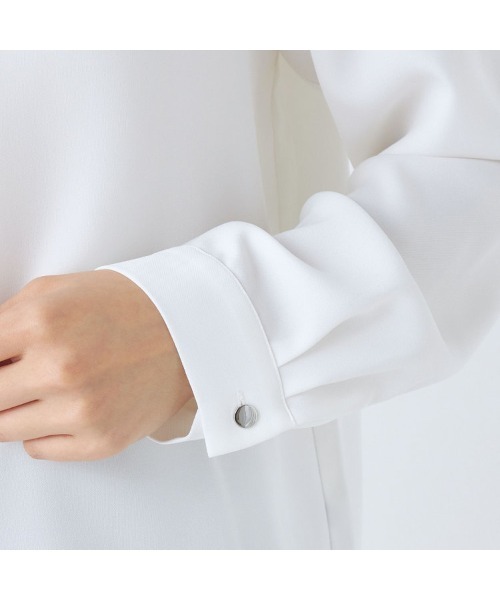 ブラウス シャツ 「洗える長袖カットソー」メタルホッククルーネックブラウス レディース SUIT SELECT ブラウス シャツ 「洗える長袖カットソー」メタル