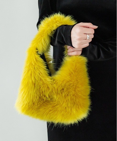 「LE VERNIS」 ハンドバッグ FREE イエロー レディース_画像3