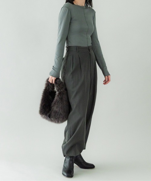 「LE VERNIS」 ハンドバッグ FREE イエロー レディース_画像4