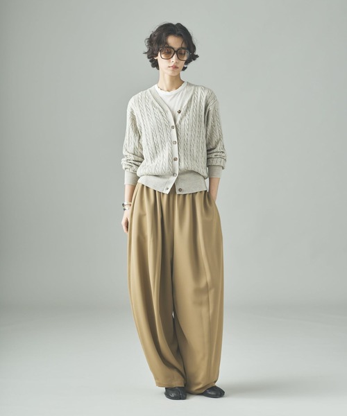 【美品】Curensology(カレンソロジー)/リネンニットパンツ Curensology（カレンソロジー）の「Curensology(カレンソロジー