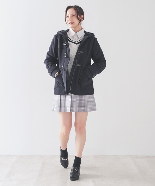 「Honeys」 「C・O・L・Z・A」ダッフルコート M ネイビー レディース_画像9