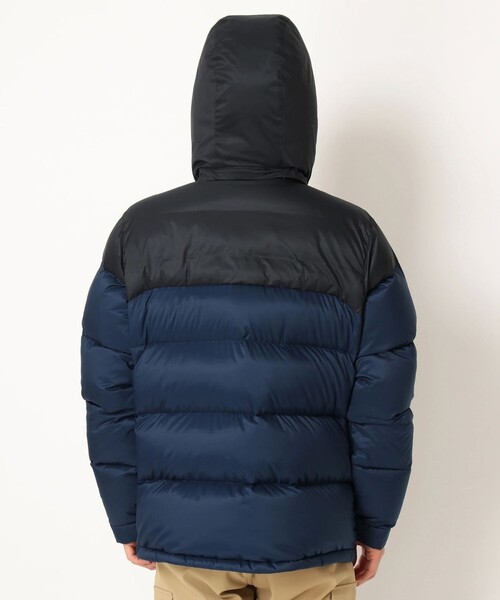 Columbia ダウンジャケット 黒/青 フード付き Columbia（コロンビア） ダウンジャケット L ブラック メンズ