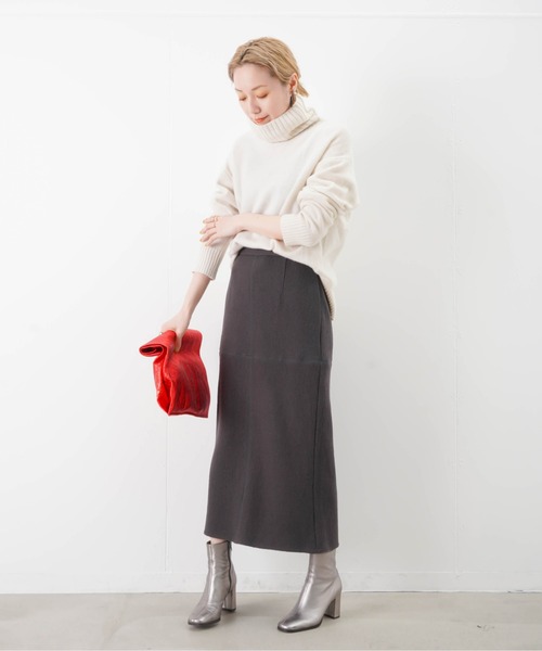 「LUCA/LADY LUCK LUCA」 タイトスカート FREE チャコールグレー レディース_画像4