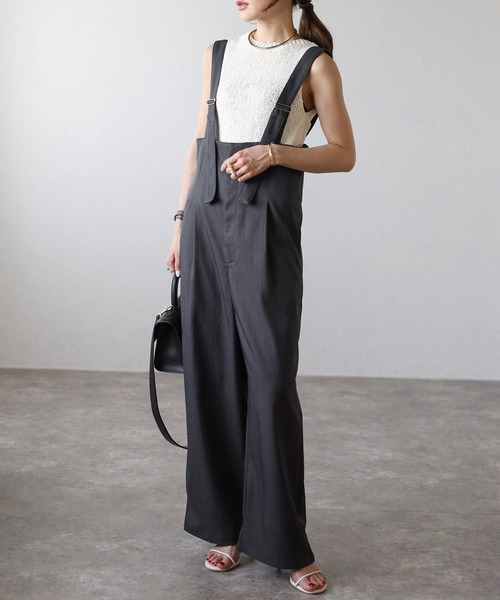 タンクトップ ノースリーブ DOMENICO+SAVIO 2WAY BACK SLIT  KNIT レディース 36-240117001-09-3g.jpg