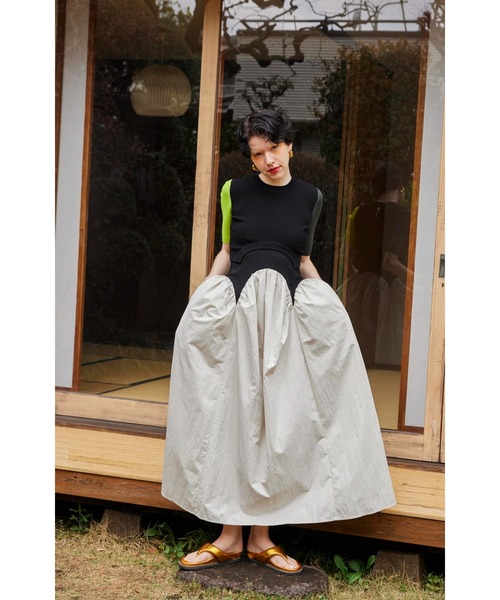 OMMO（オーエムエムオー） ワンピース ARCH FLOW GATHER OP : ZOZOTOWN