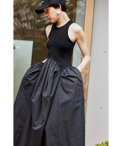 OMMO（オーエムエムオー） ワンピース ARCH FLOW GATHER OP : ZOZOTOWN