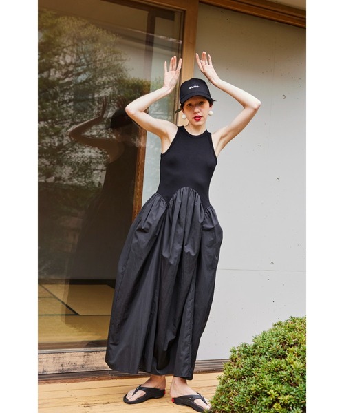 OMMO（オーエムエムオー） ワンピース ARCH FLOW GATHER OP : ZOZOTOWN