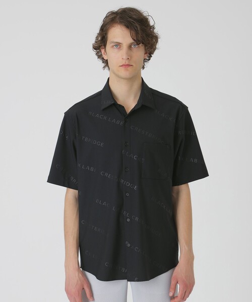 BLACK LABEL CRESTBRIDGE シャツ 「BLACK lab.」エンボスロゴ