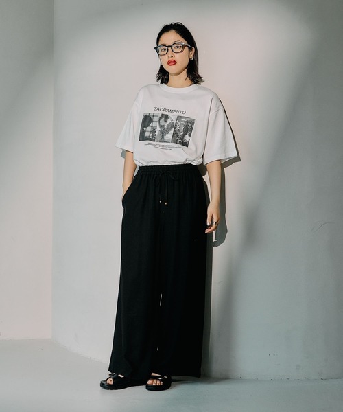 LEPSIM パンツ リネンブレンドイージーパンツ 290899 レディース