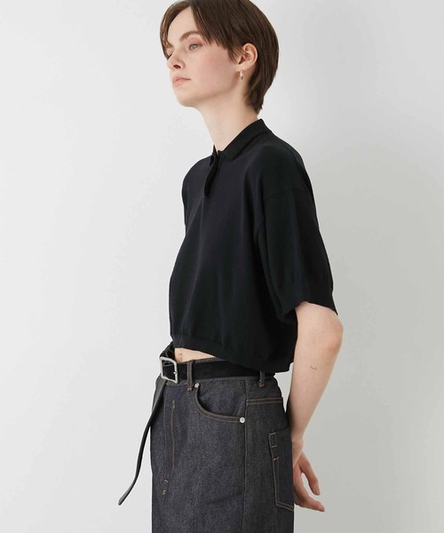 la peau de gem ポロシャツ ポロ 「LA PEAU DE GEM」halfsleeve