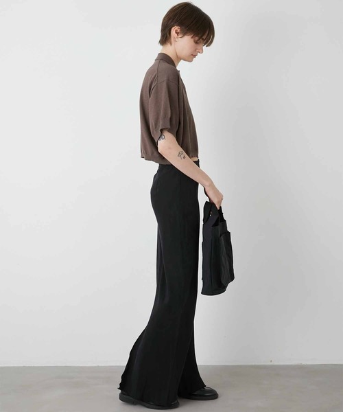 【LA PEAU DE GEM】halfsleeve polo knit SALE]halfsleeve polo knit – LA PEAU DE GEM