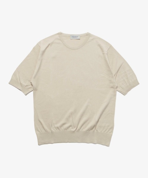 tシャツ JOHN SMEDLEY NELL ジョンスメドレー 半袖コットンニットプルオーバー Tシャツ レディースの画像