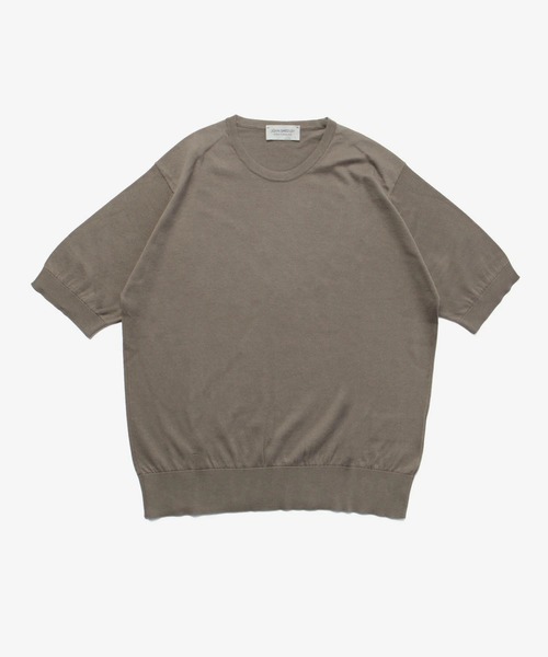 tシャツ JOHN SMEDLEY NELL ジョンスメドレー 半袖コットンニットプルオーバー Tシャツ レディースの画像