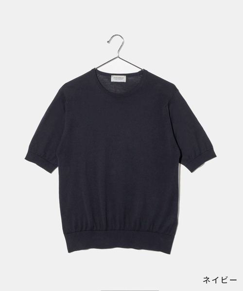 JOHN SMEDLEY tシャツ NELL ジョンスメドレー 半袖コットンニットプル