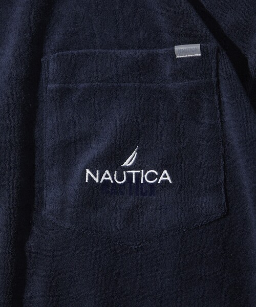 NAUTRCA ボーダーシャツ NAUTICA tシャツ NAUTICA/ノーティカ ビックシルエット パイル