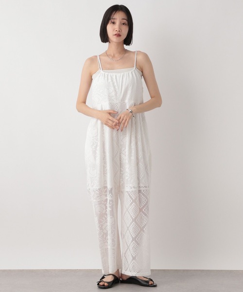 LOWRYS FARM（ローリーズファーム） サロペット オーバーオール レース