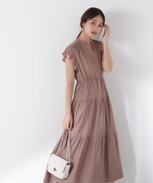 PROPORTION BODY DRESSING ワンピース リボン付きギャザー