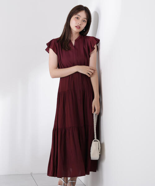 PROPORTION BODY DRESSING ワンピース リボン付きギャザー